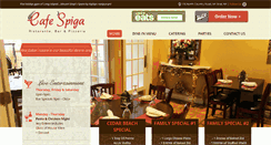 Desktop Screenshot of cafespigapizzapasta.com